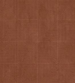 Tetragonal Wallpaper by Coordonne Clay Tetragonal Wallpaper by Coordonne Clay
