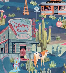 The Glitter Ranch Wallpaper by Brand McKenzie Dusk The Glitter Ranch Wallpaper by Brand McKenzie Dusk