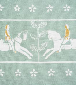 The Journeyman Fabric by Kate Medlicott Duck Egg