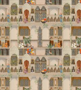 The Kasbah Wallpaper by MINDTHEGAP Taupe/Green The Kasbah Wallpaper by MINDTHEGAP Taupe/Green