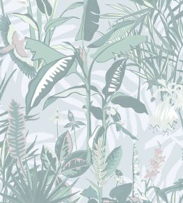 The Tropics Wallpaper by Brand McKenzie Mint Green The Tropics Wallpaper by Brand McKenzie Mint Green
