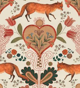 The Vixen Wallpaper by MINDTHEGAP Green Orange The Vixen Wallpaper by MINDTHEGAP Green Orange
