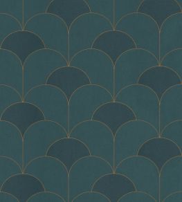 Theatre Wallpaper by Casadeco Vert Canopee Theatre Wallpaper by Casadeco Vert Canopee