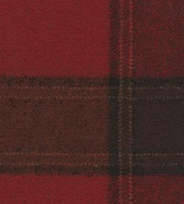 Callanish Check Fabric by The Isle Mill Claret Callanish Check Fabric by The Isle Mill Claret