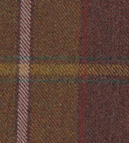 Callanish Plaid Fabric by The Isle Mill Russett