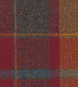 Callanish Plaid Fabric by The Isle Mill Rust