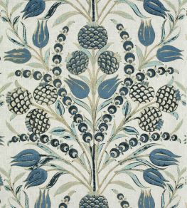 Corneila Fabric by Thibaut Aqua/Blue