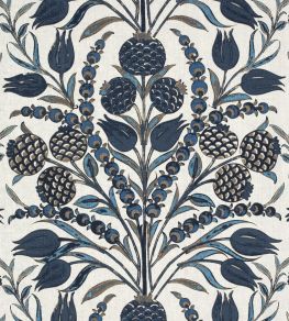 Corneila Fabric by Thibaut Navy