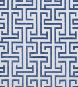 Ming Trail Fabric by Thibaut Navy