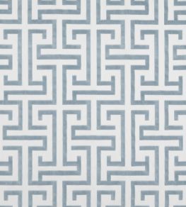 Ming Trail Fabric by Thibaut Light Blue