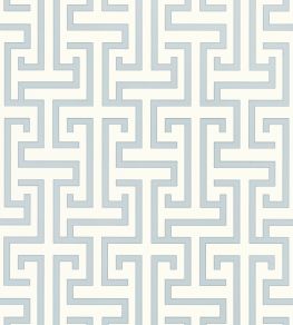 Ming Trail Wallpaper by Thibaut Light Blue