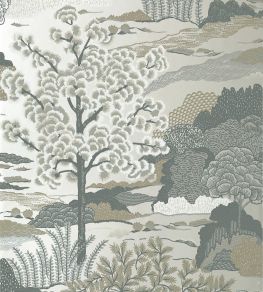 Daintree Wallpaper by Thibaut Pearl Daintree Wallpaper by Thibaut Pearl