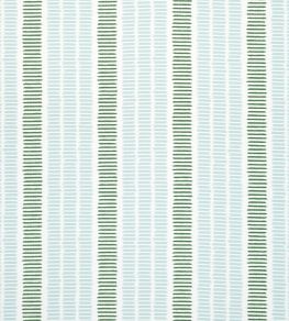 Topsail Stripe Fabric by Thibaut Seafoam and Kelly Green