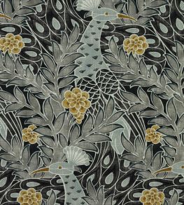 Desmond Fabric by Thibaut Black and Charcoal Desmond Fabric by Thibaut Black and Charcoal