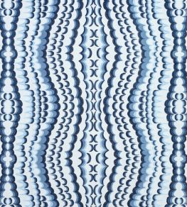 Ebru Embroidery Fabric by Thibaut Blue
