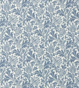Thistle Weave Outdoor Fabric by Morris & Co Woad Thistle Weave Outdoor Fabric by Morris & Co Woad