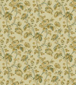 Thorny Vine Fabric by Zoffany Silk Yellow Thorny Vine Fabric by Zoffany Silk Yellow