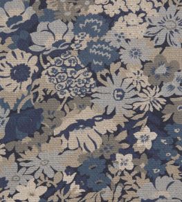 Thorpe House Fabric by Liberty Lapis Thorpe House Fabric by Liberty Lapis