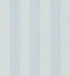 Ticking Fabric by Fermoie Light Blue Ticking Fabric by Fermoie Light Blue