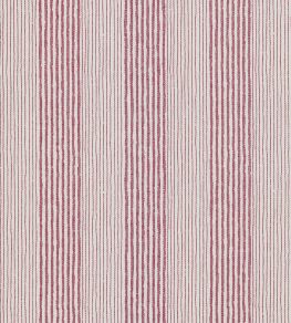Ticking Fabric by Fermoie Raspberry