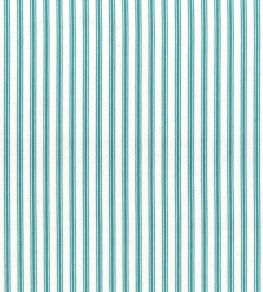 Ticking Stripe 1 Fabric by Ian Mankin Aqua