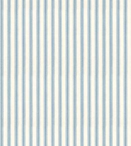Ticking Stripe 1 Fabric by Ian Mankin Sky