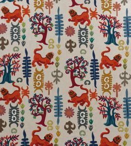 Tiger Tree Fabric by Andrew Martin Multi Tiger Tree Fabric by Andrew Martin Multi