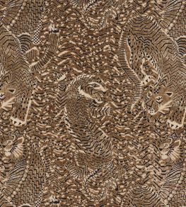 Tigress Velvet Fabric by Schumacher Champagne Tigress Velvet Fabric by Schumacher Champagne