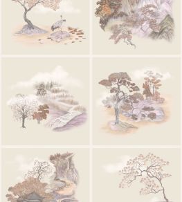 Tile Toile Wallpaper by Cole & Son Autumnal Tile Toile Wallpaper by Cole & Son Autumnal