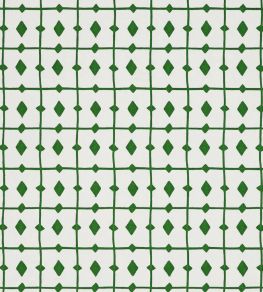 Tiles Fabric by Scion Kelly Green Tiles Fabric by Scion Kelly Green