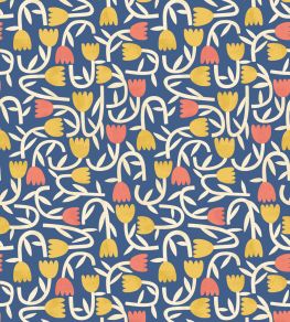 Tiny Tulip Wallpaper by Ohpopsi Indigo Mix Tiny Tulip Wallpaper by Ohpopsi Indigo Mix