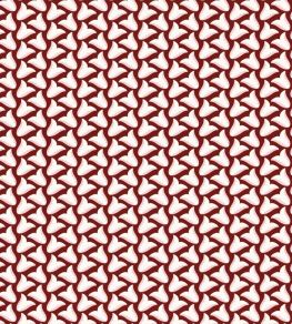 Tiny Tulips Fabric by Ottoline Burgundy Tiny Tulips Fabric by Ottoline Burgundy