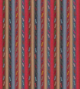 Tip Toe Fabric by GP & J Baker Crimson/Blue