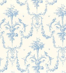 Tissu Corne D'Abondance Fabric by Camengo Bleu Faience