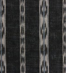 Ikat Stripe Fabric by Titley and Marr Charcoal Ikat Stripe Fabric by Titley and Marr Charcoal