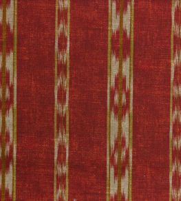 Ikat Stripe Fabric by Titley and Marr Paprika & Ochre