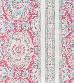 Pedana Stripe Fabric by Titley and Marr Aqua&Rose Pedana Stripe Fabric by Titley and Marr Aqua&Rose