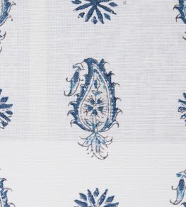 Persian Paisley Fabric by Titley and Marr Indigo Persian Paisley Fabric by Titley and Marr Indigo