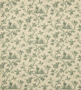 Toile Chinoise Fabric by Colefax and Fowler Forest Toile Chinoise Fabric by Colefax and Fowler Forest