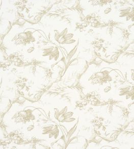 Toile De Fleurs Wallpaper by Schumacher Birch Toile De Fleurs Wallpaper by Schumacher Birch