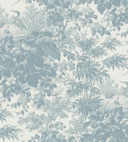 Toile Wallpaper by Jannelli&Volpi Blue Toile Wallpaper by Jannelli&Volpi Blue