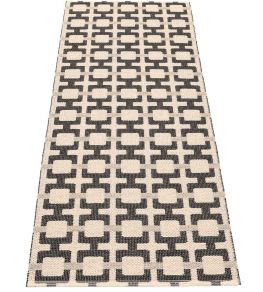 Tom Runner Rug by Pappelina Black Tom Runner Rug by Pappelina Black
