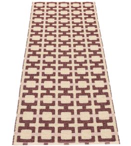 Tom Runner Rug by Pappelina Burgundy Tom Runner Rug by Pappelina Burgundy