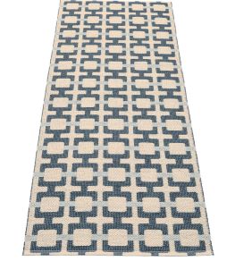 Tom Runner Rug by Pappelina Ocean Blue Tom Runner Rug by Pappelina Ocean Blue