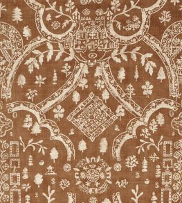 Topiary View Fabric by Sanderson Muntjac Topiary View Fabric by Sanderson Muntjac