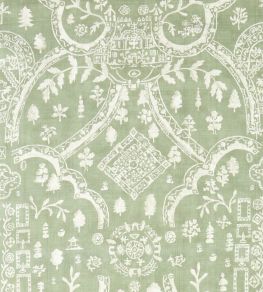 Topiary View Fabric by Sanderson Thyme Topiary View Fabric by Sanderson Thyme