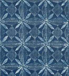 Tortuga Batik Wallpaper by Thibaut Navy