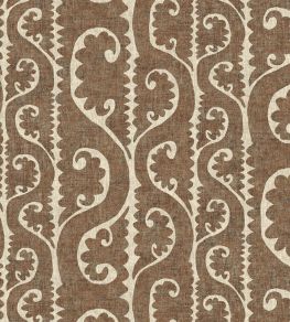 Totem Fabric by Lewis & Wood Walnut Totem Fabric by Lewis & Wood Walnut