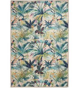 Toucan Rug by Clarke & Clarke Blush Toucan Rug by Clarke & Clarke Blush