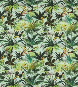 Toucan Outdoor Fabric by Clarke & Clarke Sky Toucan Outdoor Fabric by Clarke & Clarke Sky